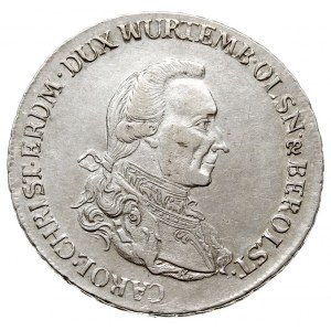 talar 1785, Wrocław, Aw: Popiersie z literą K u dołu i ...