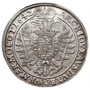talar 1642, Wrocław, Aw: Popiersie cesarza w prawo i na...