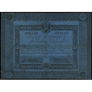 5 złotych 1824, podpisy Stawowski i Bolesta, numeracja ...