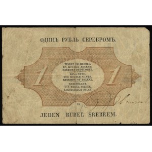 1 rubel srebrem 1858, podpisy B. Niepokoyczycki i S. En...