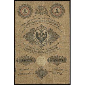1 rubel srebrem 1864, podpisy A. Kruze i Wenzl, seria 1...