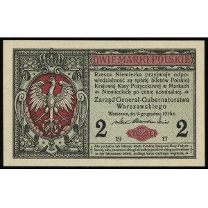2 marki polskie 9.12.1916, Generał, seria B, numeracja ...