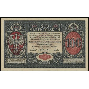 100 marek polskich 9.12.1916, Generał, seria A, numerac...