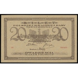 20 marek polskich 17.05.1919, seria IH, numeracja 50783...