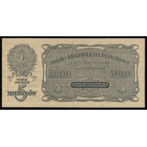 5.000.000 marek polskich 20.11.1923, seria D, numeracja...