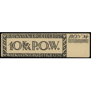 10 koron, bez numeracji, niewypełniony blankiet, Lucow ...