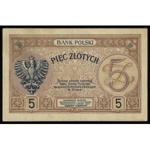 5 złotych 28.02.1919, seria 80.A, numeracja 094697, Luc...