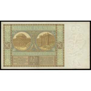 50 złotych 1.09.1929, seria BU, numeracja 2457840, Luco...