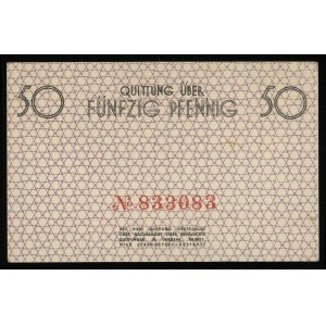 50 fenigów 15.05.1940, numeracja 833083, Lucow 851 (R1)...
