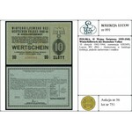 10 złotych 1943-1944, numeracja 0303493, Lucow 891 (R6)...