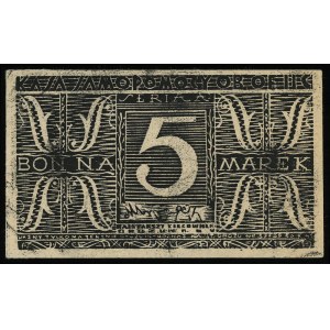 5 marek 30.10.1944, seria AI, bez pieczęci na odwrocie,...