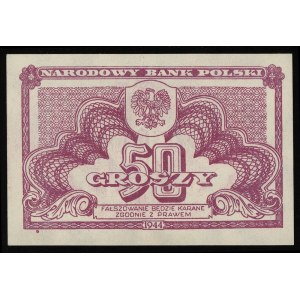 50 groszy 1944, bez oznaczenia serii i numeracji, Lucow...