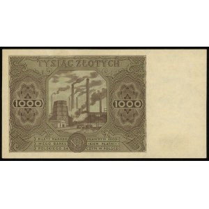 1.000 złotych 15.07.1947, seria F, numeracja 7316028, L...