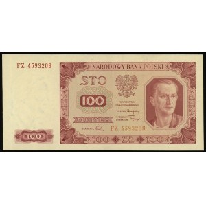 100 złotych 1.07.1948, seria FZ, numeracja 4593208, bez...