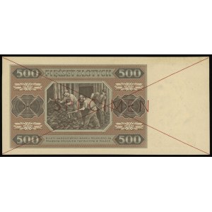 500 złotych 1.07.1948, seria AA, numeracja 1897246, obu...