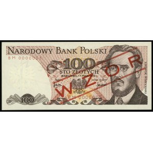 100 złotych 17.05.1976, seria BM, numeracja 0000005, uk...