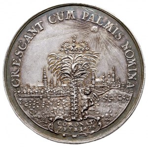 Jan III Sobieski, medal autorstwa Jana Höhna jun., wybi...