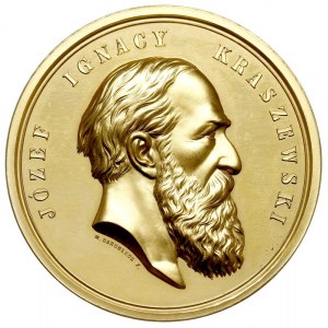 Józef Ignacy Kraszewski, medal autorstwa M. Bardulecka ...