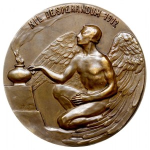 Hugo Kołłątaj, 1912, medal autorstwa Stanisława Popławs...