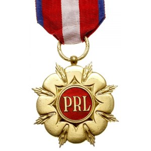 Order Budowniczych Polski Ludowej, złoto 89.04 g, 53 mm...
