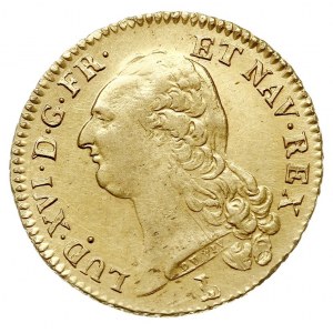 podwójny louis d’or à la tête nue 1786/T, Nantes, złoto...