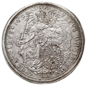 talar 1694, Monachium, srebro 28.85 g, Dav. 6099, Hahn ...