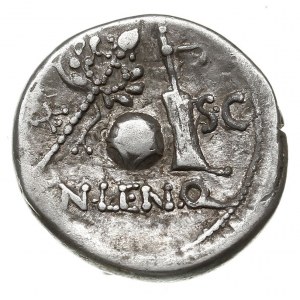 Cn. Lentulus, denar 76-75 pne, mennica w Hiszpanii?, Aw...