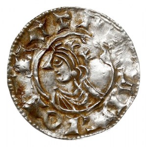 denar typu Quatrefoil, 1018-1024, nieczytelna mennica i...