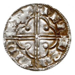 denar typu Quatrefoil, 1018-1024, nieczytelna mennica i...