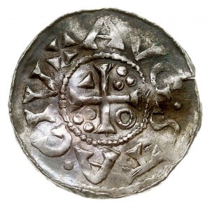 Augsburg, Henryk II 1002-1024, denar 1009-1024, Aw: Pop...