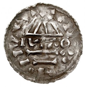 Ratyzbona, Henryk II 985-995 - drugie panowanie, denar ...