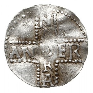 Andernach, Dietrich I 984-1027, denar, Aw: Popiersie w ...