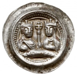 Fryderyk I 1152-1190, brakteat, mennica Gelnhausen; Pop...