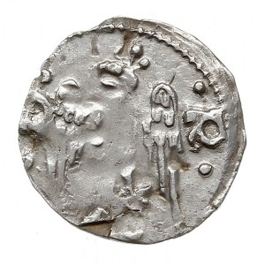 Wielkopolska, denar koronny, ok. 1290-1296, Aw: Heraldy...