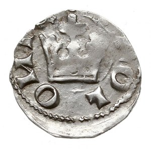 Wielkopolska, denar koronny, ok. 1290-1296, Aw: Heraldy...