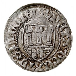 szeląg pruski z lat 1454-1456, mennica Toruń, Aw: Heral...