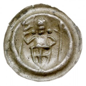 brakteat typu Rycerz”, ok. 1247-1257; Rycerz na wprost,...
