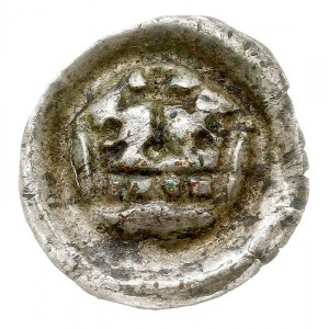 brakteat typu Korona”, ok. 1287-1297, Korona z dwoma fl...