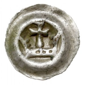 brakteat typu Korona”, ok. 1287-1297, Korona z dwoma fl...