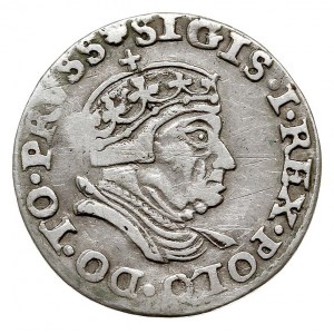 trojak 1546, Gdańsk, Iger G.46.1 (R4), T. 8, lekko gięt...