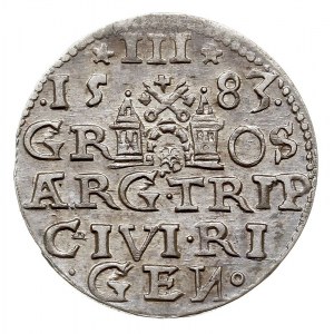 trojak 1583, Ryga, Iger R.83.1.e (R1), Gerbaszewski 8, ...