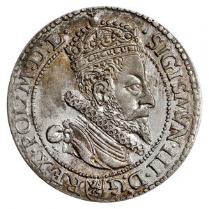 szóstak 1599, Malbork, odmiana z małą głową króla, bard...
