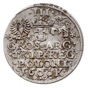 trojak 1600, Kraków, popiersie króla w lewo, Iger K.00....