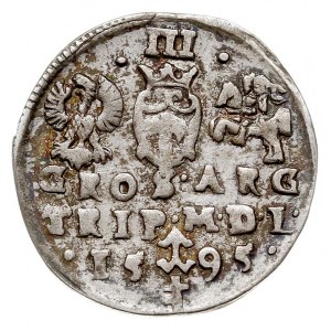 trojak 1595, Wilno, Iger V.95.3.a (R), Ivanauskas 5SV44...