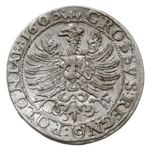 grosz 1603, Kraków, Aw: Popiersie króla w prawo i napis...