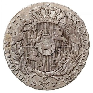 półtalar 1777, Warszawa, srebro 13.89 g., Plage 363 (R8...