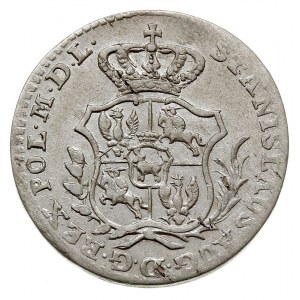2 grosze srebrne (półzłotek) 1766, Warszawa, Plage 244,...