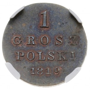 1 grosz polski 1819, Warszawa, Plage 206, Berezowski 8,...