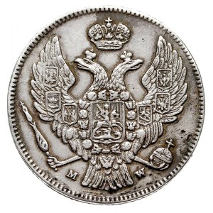 30 kopiejek = 2 złote 1836, Warszawa, cyfra 6 zakręcona...