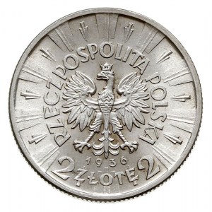 2 złote 1936, Józef Pildsudski, Parchimowicz 111.b, rza...